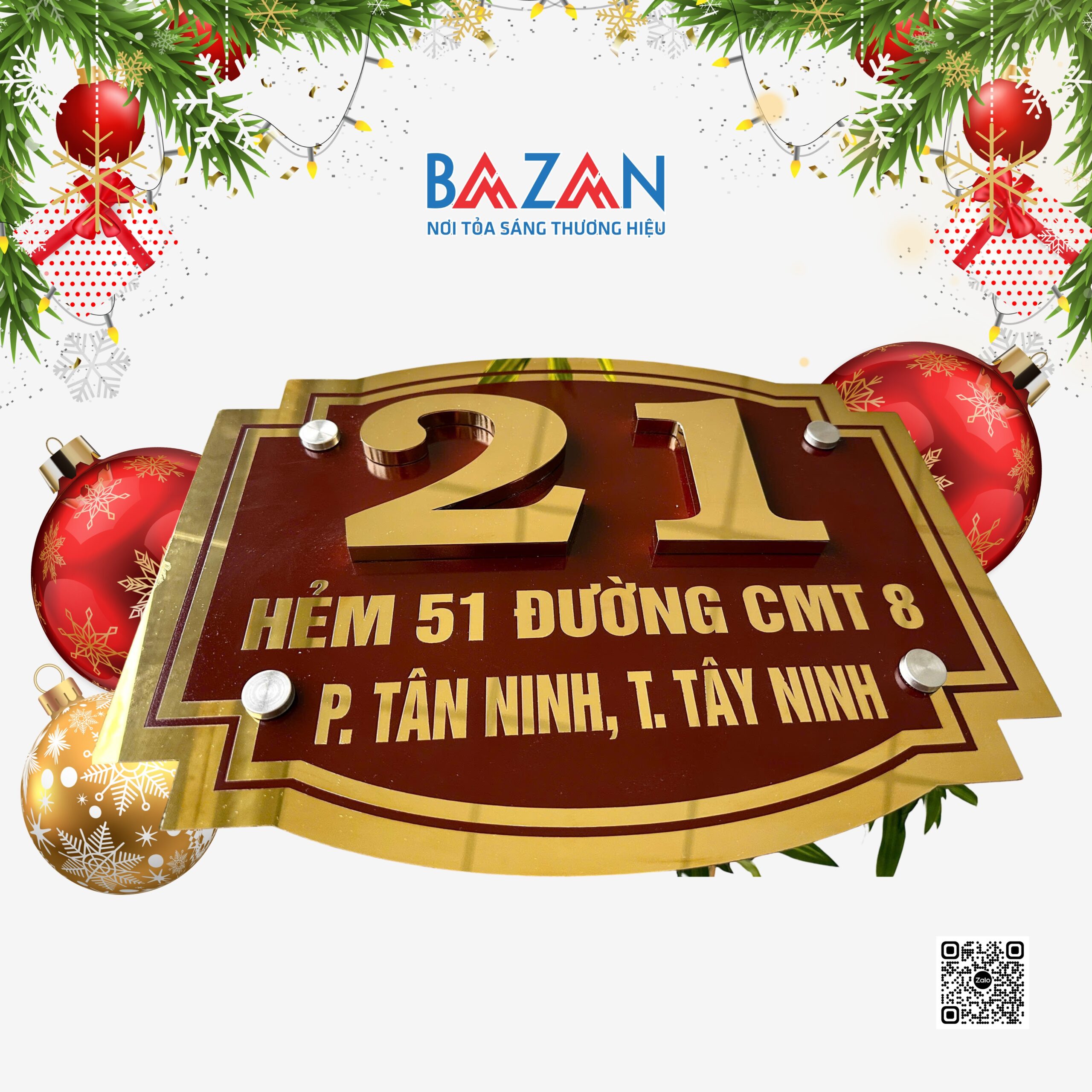 Biển Số Nhà Inox Vàng Gương 304 – Sang Trọng, Bền Đẹp